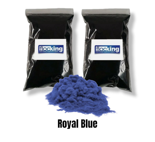Beflockungsfasern royalblau - , 2