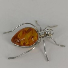 Vintage Brosche in Silber mit