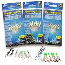 Heringspaternoster Makrelen Paternoster Heringsvorfach mit Fischhaut Meeresköder