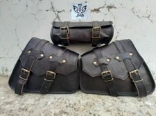 Echtleder 2 Motorrad Schwarz