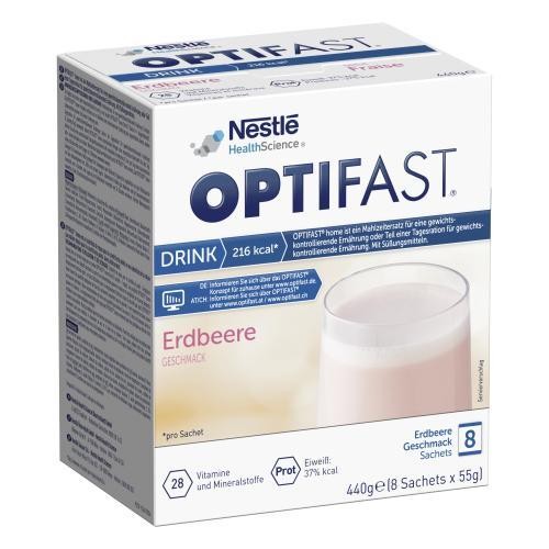 Optifast drink erdbeere - erdbeere, pulver