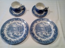 2  Kaffee Gedecke 3 teilig