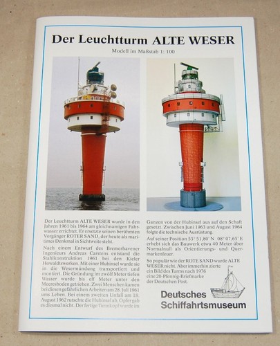 Leuchtturm alte weser 1 100 - leuchtturm, 1:100