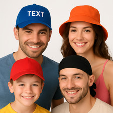 Bedruckte Kappe mit Druck Sonnenhut  Personalisierte Kappe Cap bedrucken Basecap