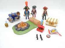 Playmobil Piraten Figuren Feuerstell mit LED-Licht Kanone & Zubehör