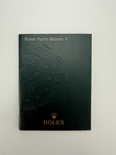 Rolex yacht master booklet - ii,