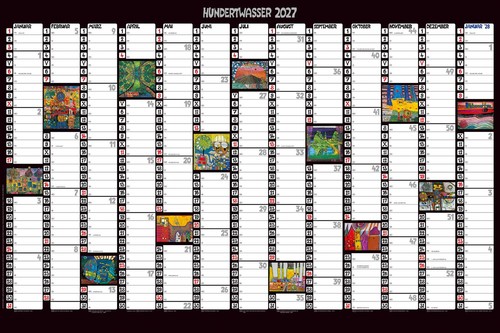 Hundertwasser jahresplaner art - hundertwasser,