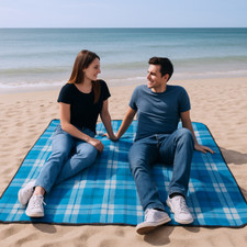 Picknickdecke Campingdecke Reisedecke Stranddecke 175x135 cm Picknick türkis 147