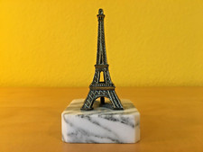 Paris Eiffelturm-La Tour Eiffel-Metall Souvenir Mini Modell-auf Marmorsockel