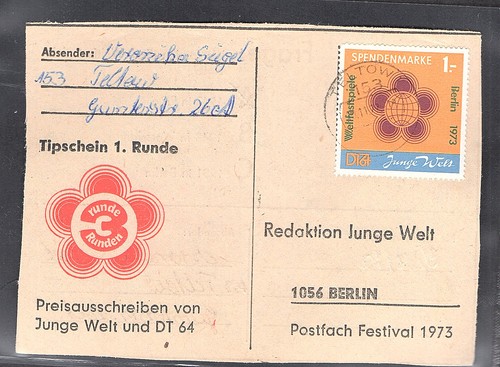 Ddr spendenmarke auf - 1,