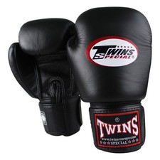Twins Special BGVL 3 Boxhandschuhe Thaiboxen Muay Thai Leder Schwarz
