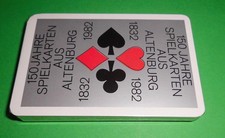 DDR Werbe- Kartenspiel 150 Jahre Spielkarten aus Altenburg 1982 ORIGINALVERPACKT