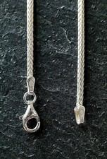 Echte massive 925 Sterling Silber Panzerkette Schlangenkette Kordelkette