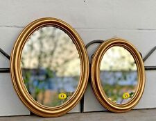 Wandspiegel Oval Gold  Antik