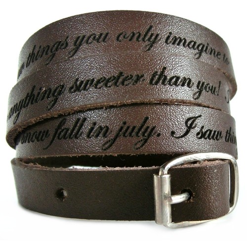 Lederarmband mit gravur - gravur, cm