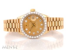 Rolex Lady Datejust 6913 Gelbgold 26mm Gold Diamond ca. 1979 Vintage Uhr (14697)