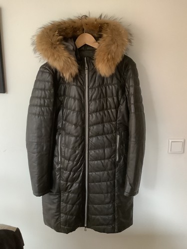 Winterjacke leder mit - leder,