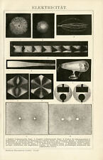 Elektrizität Lichtenberg Influenzmaschine historische Grafik Holzstich ca. 1892