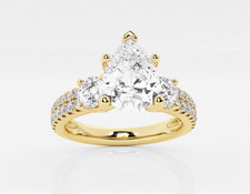 14K Gelbgold feiner Diamant