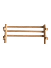 12 hellbraune Zaunelemente