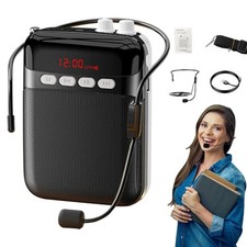 Tragbarer Sprachverstärker Mit Mikrofon Kopfhörer 10W Wiederaufladbare DHL