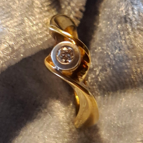Karat gelbgold ring mit - gelbgold,
