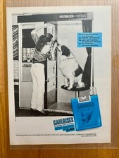 Gauloises Caporal Hund in Fotobox Passbildautomat 1983 Vintage Werbung Reklame