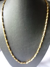  Edelstahl Halskette ,goldfarben ,Damen-Herren ,55cm