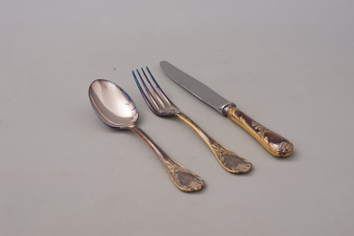 Christofle marly teilvergoldet - christofle,