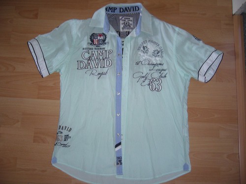 Camp david hemd - david, kurzarm