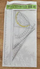 Lineale Geometrie-Zeichen-Set-5 teilig für Schule, Beruf und Freizeit