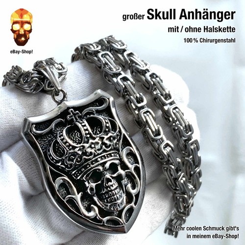 Skull könig anhänger - skull,