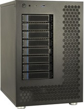 NAS-8 NAS Gehäuse 8 Wechselrahmen ITX, Micro-ATX, ATX MB, 2x Lüfter Vorführgerät