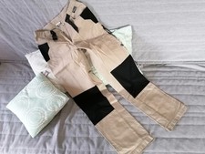 Jack Wolfskin Outdoor-/Wanderhose Damen Gr 38 beige schwarz