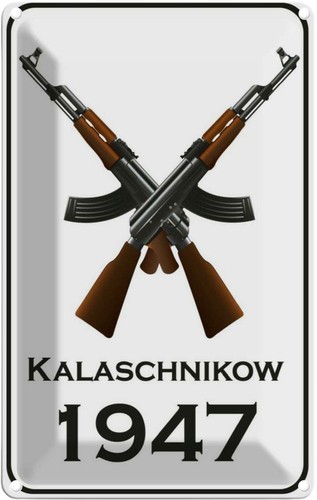 Blechschild 30x20 gewehr - 30x20,