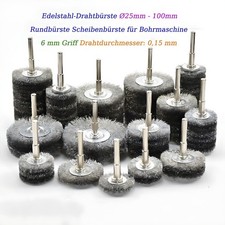 Edelstahl drahtbürste ø25mm - edelstahl-drahtbürste,