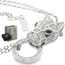 Tiger Katze Armband 925 Silber