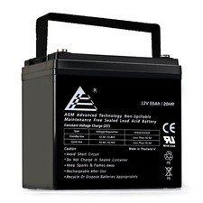 12v 55ah rechargeable - 12v,