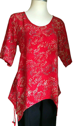 148 tunika rot weiss - aw, -s-