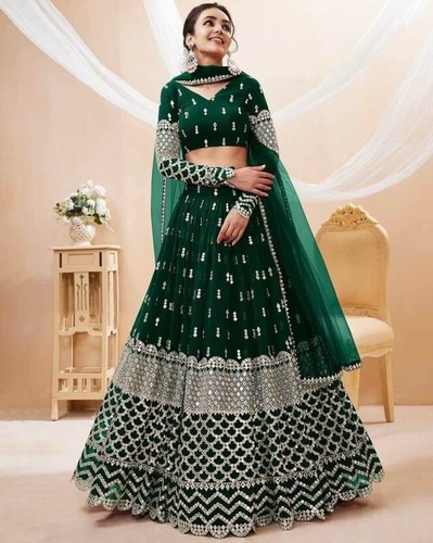 Grün lehenga choli hochzeit - grün,