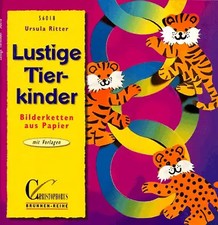 Lustige Tierkinder. Bilderketten aus Papier. Mit Vorlagen