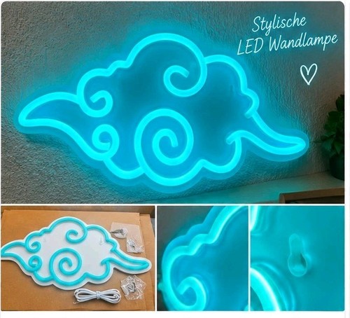 Led neon schild - led, türkis