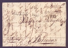 Faltbrief 1822 aus Christiania