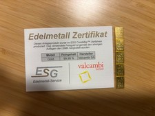 goldbarren 5 X 1 gramm 999.9