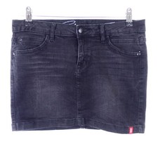 EDC BY ESPRIT Jeansrock MInirock Skirt Schwarz Gr 34