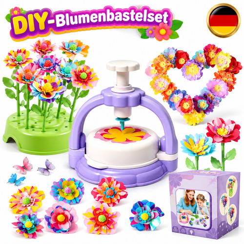 Blumen bastelset knete kinder - bastelset,