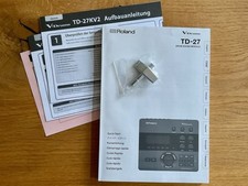 Roland TD-27 Drum Sound Modul Kurzanleitung Bedienungsanleitung + Stimmschlüssel