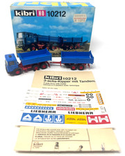 Kibri H0 10212 Modellauto LKW 3-achs-Kipper mit Tandem Anhänger DB - H0 HO 1:87