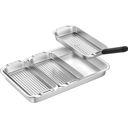 Grillkorb set edelstahl - grillkorb,