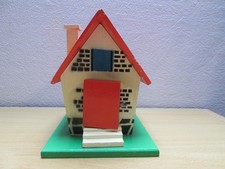 Vintage Sparhäuschen Spardose Holzhäuschen Märchen 60er Jahre